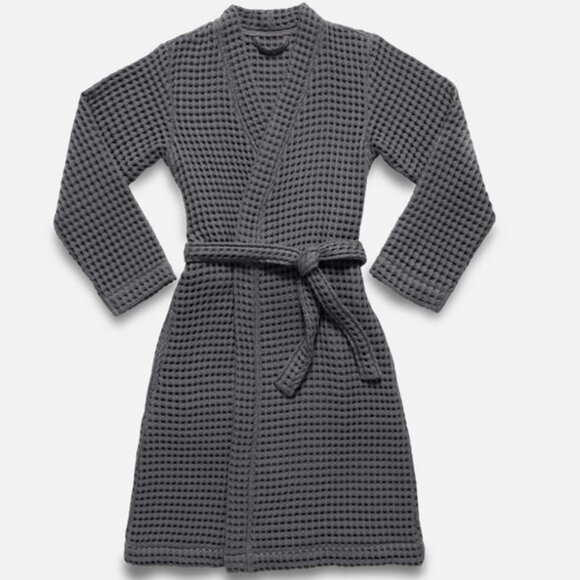 Brooklinen | Dreamweave Waffe Robe in slate gray - Picture 1 of 6